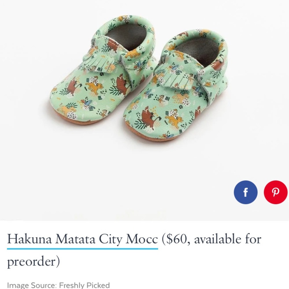 🦁 Freshly Picked Lion King Moccasins 🦁